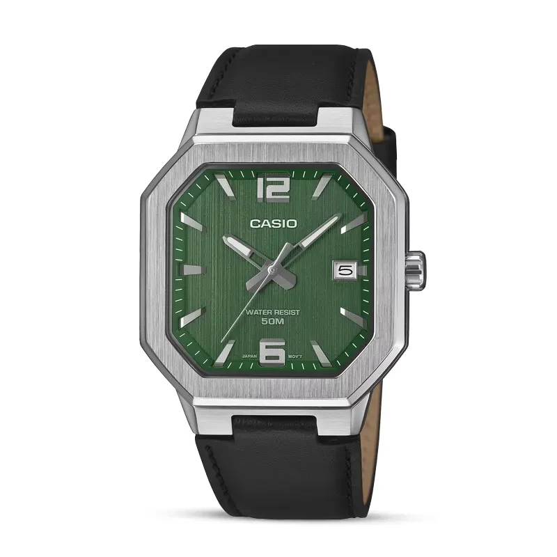 Casio Enticer Sporty Green Texture Dial Men's Watch | MTP-B195L-3AV