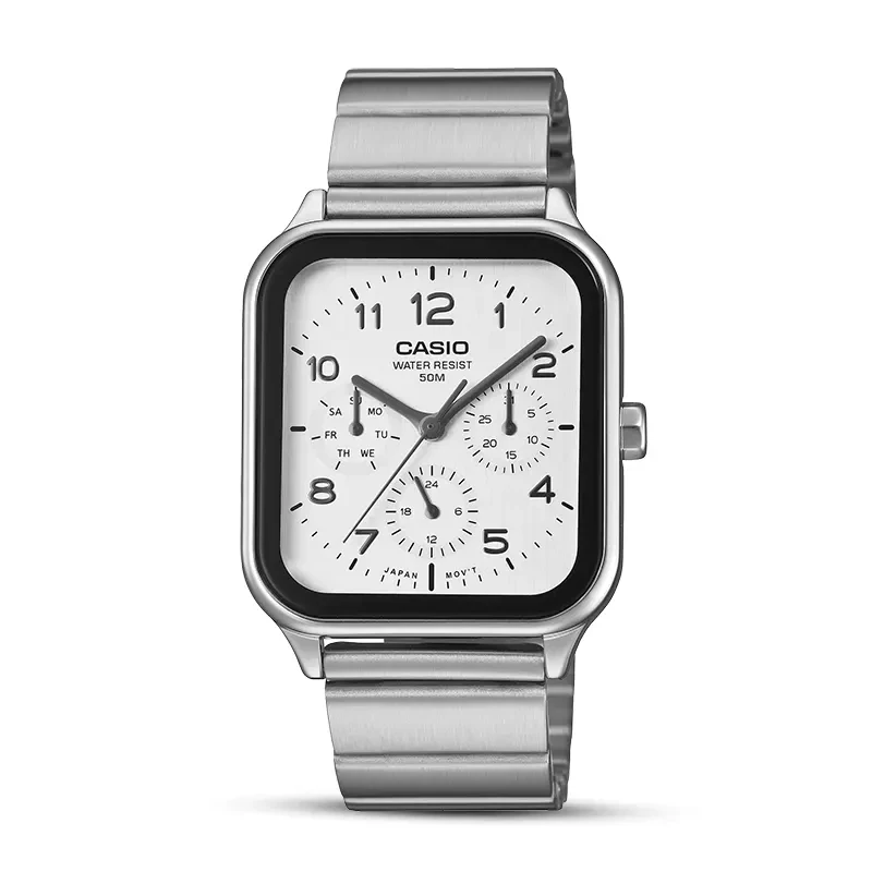 Casio Enticer Multifunction White Dial Men's Watch | MTP-M306D-7AV