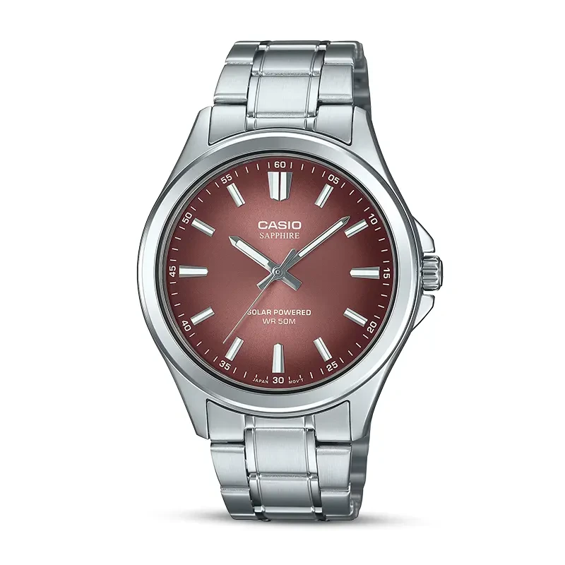 Casio Enticer Solar Metallic Brown Dial Men's Watch | MTS-RS100D-5A
