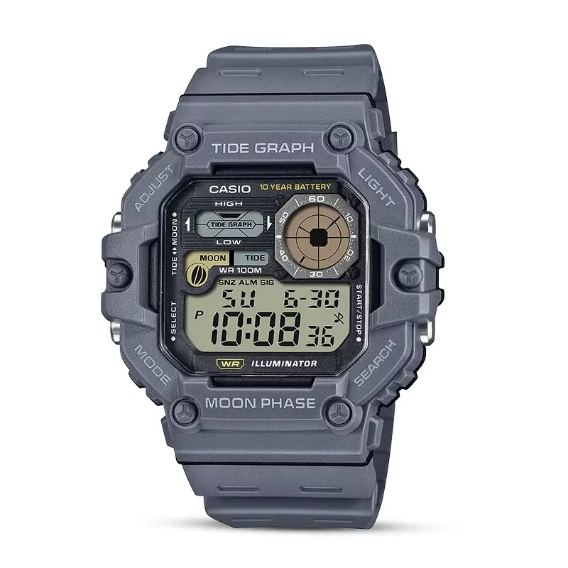 Casio Youth WS-1700H-8AV Moon Data 10-Year Battery Life Men's Watch