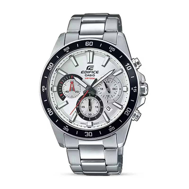 Casio Edifice Standard Chronograph Silver Dial Men's Watch | EFR-570D-7AV