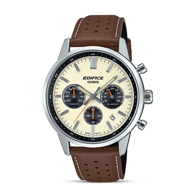 Casio Edifice Chronograph Cream Dial Men's Watch | EFR-575L-7A