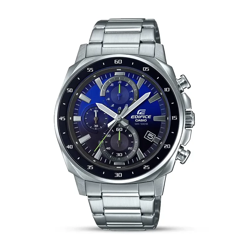 Casio Edifice EFV-600D-2AV Chronograph Blue Black Dial Men's Watch