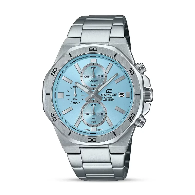 Casio Edifice Standard Chronograph Ice Blue Dial Men's Watch | EFV-640D-2BV