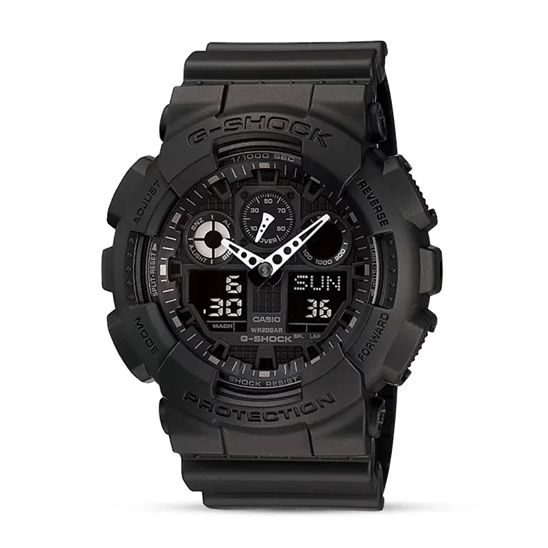 Casio G-Shock GA-100-1A1DR Dual-time Black Dial Men's Watch