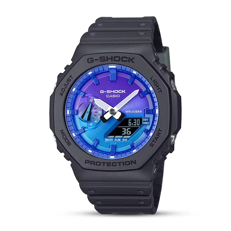 Casio G-Shock GA-2100FL-1A Glowing Flames of Blues Dial Men's Watch