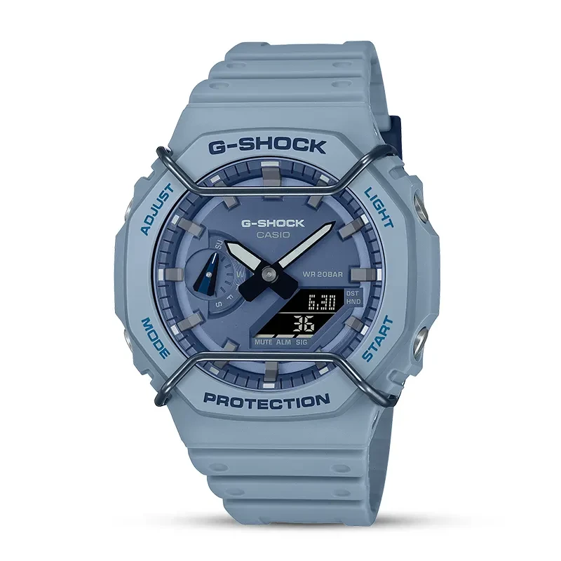 Casio G-Shock Metallic Face Protectors Light Blue Men's Watch | GA-2100PT-2A