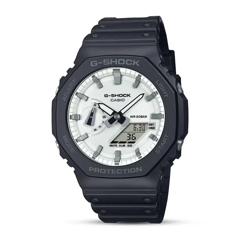 Casio G-Shock Carbon Core Guard White Vapor Dial Men's Watch | GA-2100WD-1A