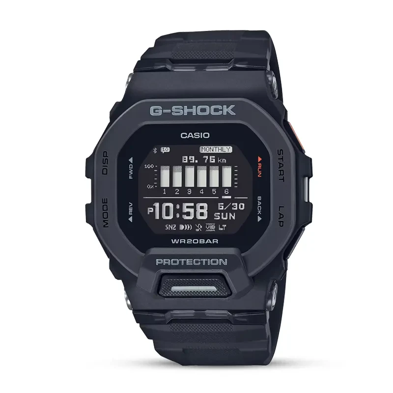 Casio G-Shock GBD-200-1 G-Squad (Bluetooth) Black Dial Men's Watch