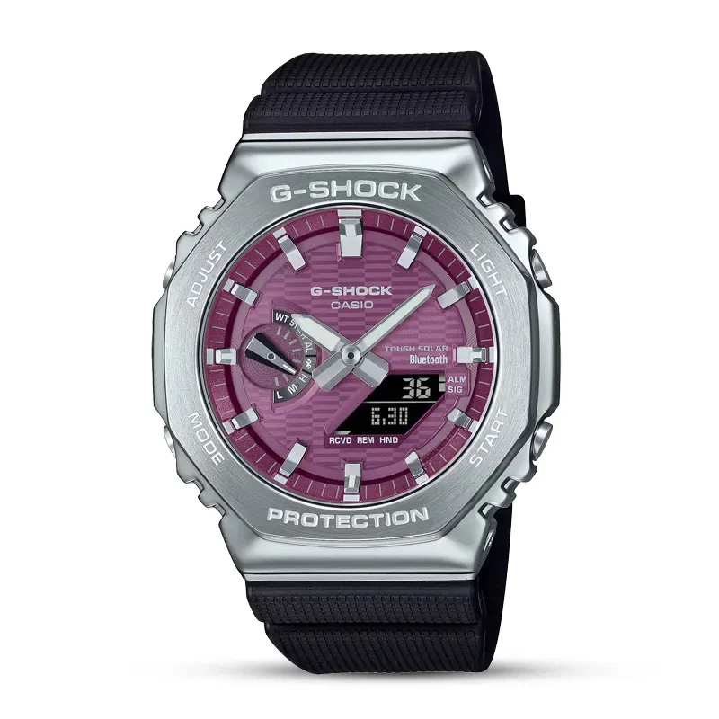 Casio G-Shock Tough Solar Bluetooth Purple Dial Men's Watch | GBM-2100A-4B