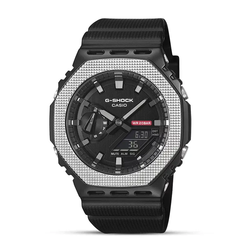 Casio G-Shock G-Steel Monochromatic Modern Black Dial Men's Watch | GM-2100BM-1A