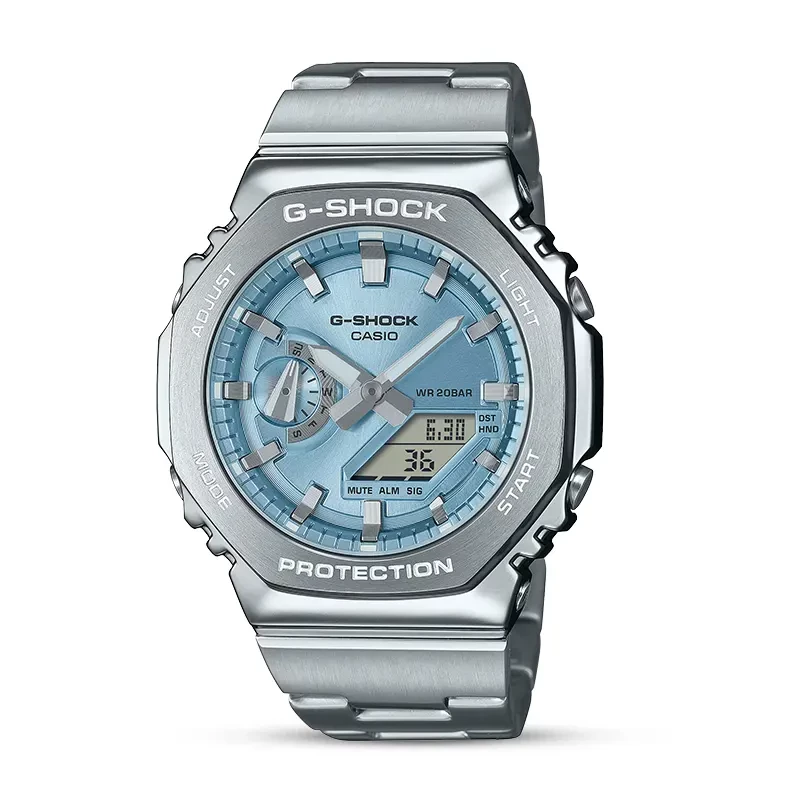 Casio G-Shock GM-2110D-2A G-Steel Ice Blue Dial Men's Watch