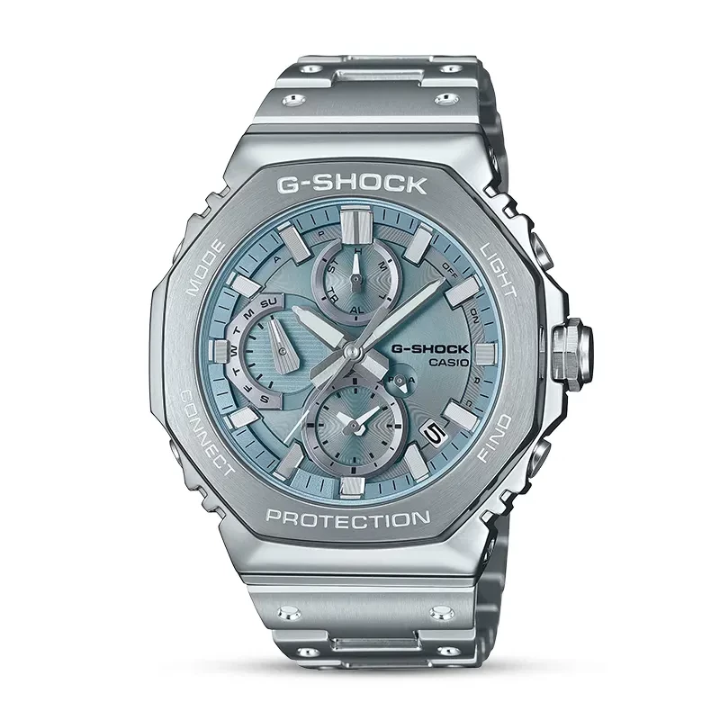 Casio G-Shock GMC-B2100D-2A Full Metal Tough Solar Ice Blue Dial Bluetooth Men's Watch