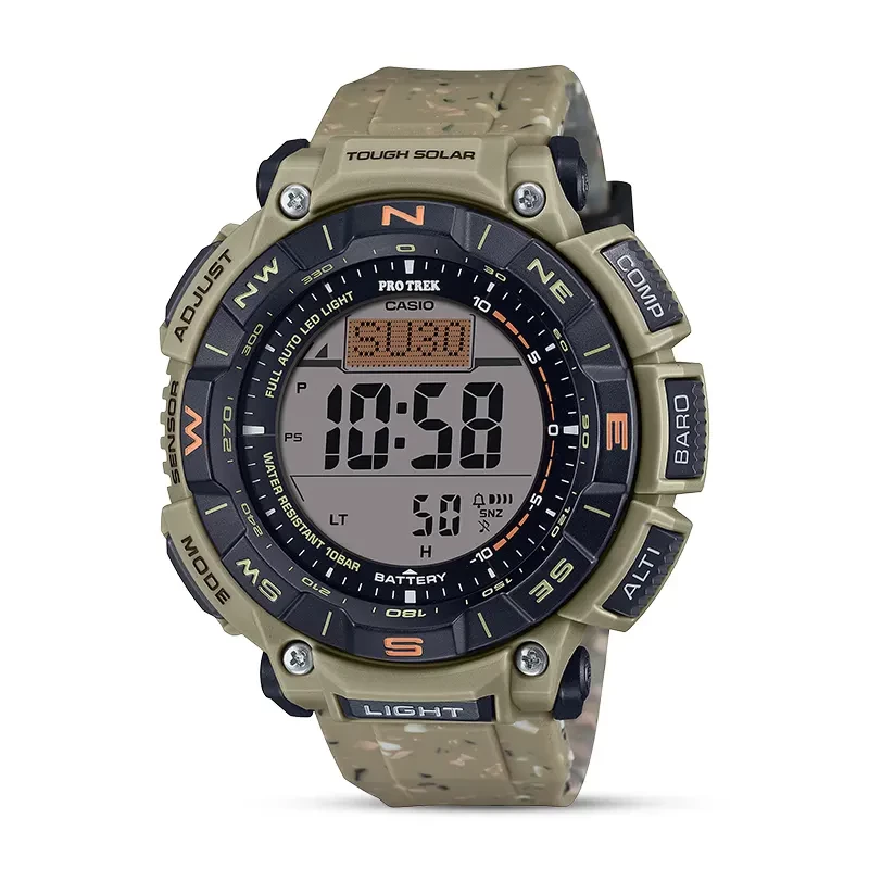 Casio Pro Trek PRG-340SC-5 Solar Powered Brown Grey Men's Watch