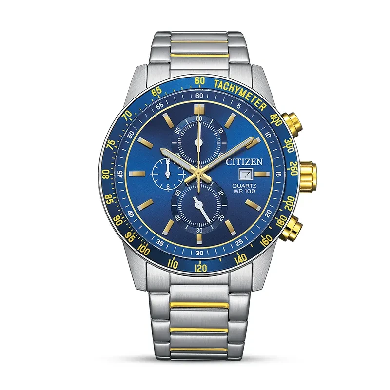 Citizen Chronograph Blue Dial Two-Tone Men's Watch | AN3684-59L