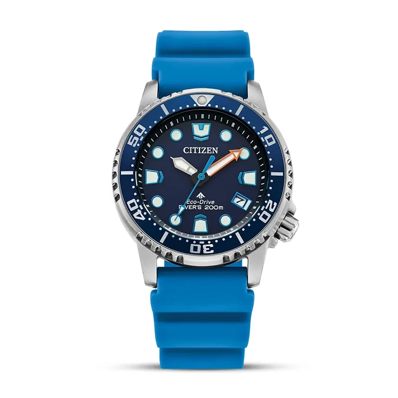 Citizen Promaster Dive Blue Dial Blue Polyurethane Strap Men's Watch | EO2028-06L
