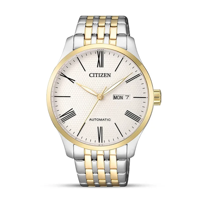 Citizen Automatic Two-Tone White Dial Men’s Watch | NH8354-58A