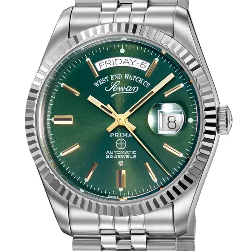 West End The Classic XL Automatic Green Dial Men s Watch 6868 10 3330