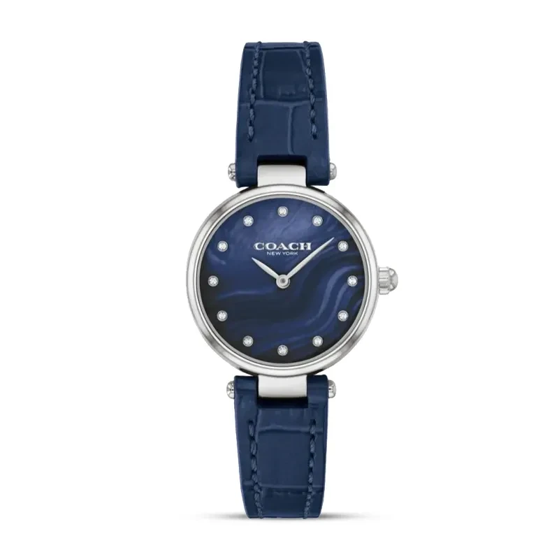 Coach Park Navy Blue Dial Navy Blue Leather Ladies Watch | 14503535
