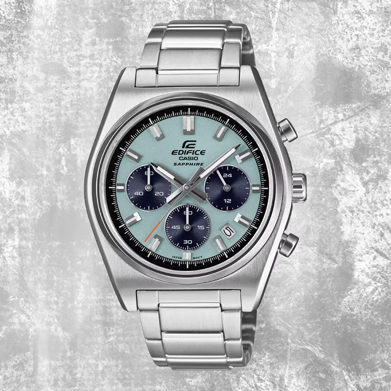 Casio Edifice Motorsports Chronograph Blue Panda Dial Men's Watch | EFB-730D-2BV