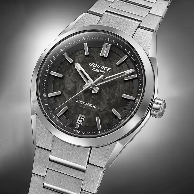 Casio Edifice Automatic Forged Carbon Black Dial Men's Watch | EFK-100CD-1A