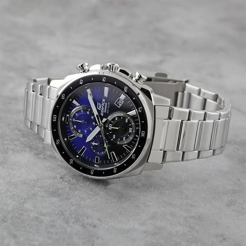 Casio Edifice EFV-600D-2AV Chronograph Blue Black Dial Men's Watch