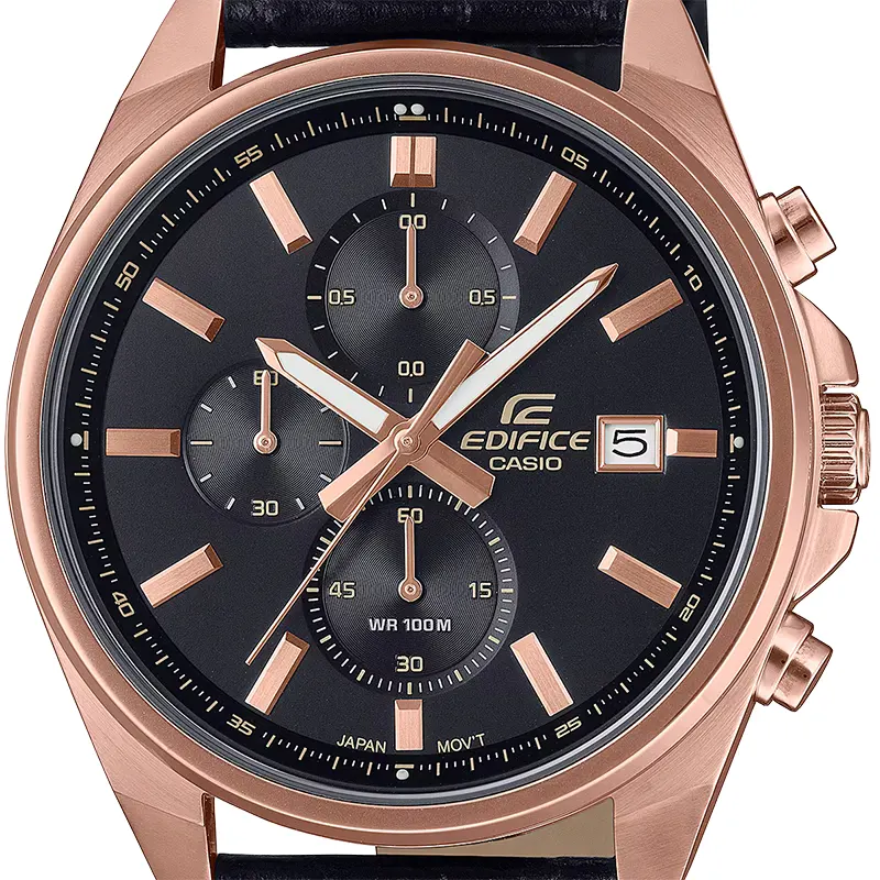 Casio Edifice Chronograph Black Dial Men's Watch | EFV-610ECL-1AUDF