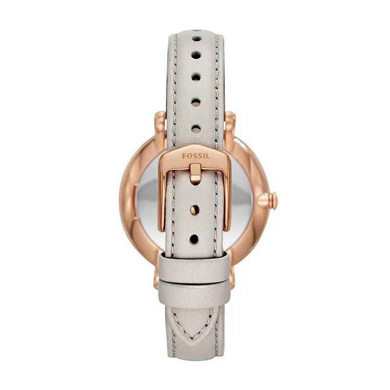 Fossil Jaqueline Mother of Pearl Dial Leather Strap Ladies Watch | ES4672