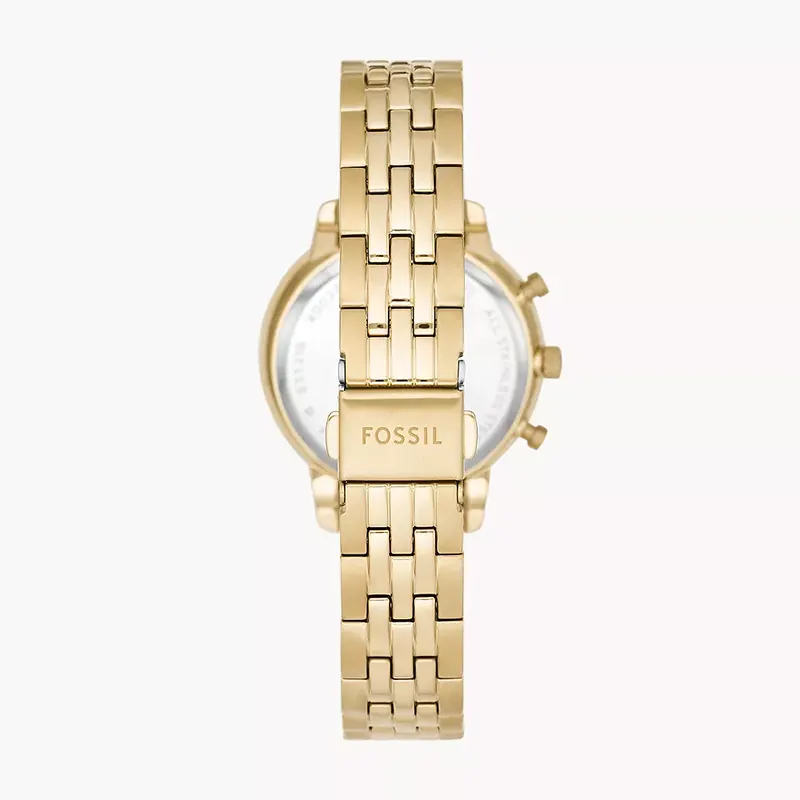 Fossil Neutra Chronograph Gold Dial Ladies Watch | ES5219