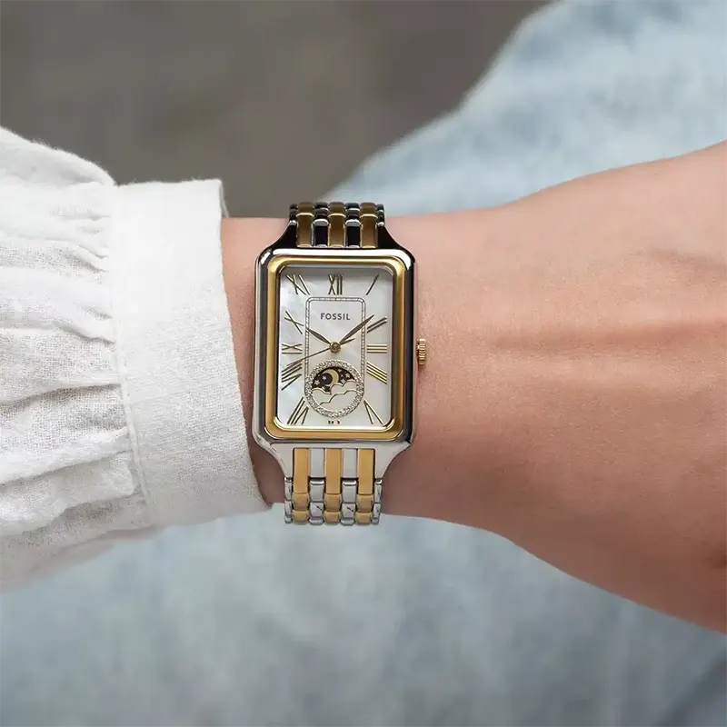 Fossil Raquel Sun Moon Multifunction Two-Tone Ladies Watch | ES5399