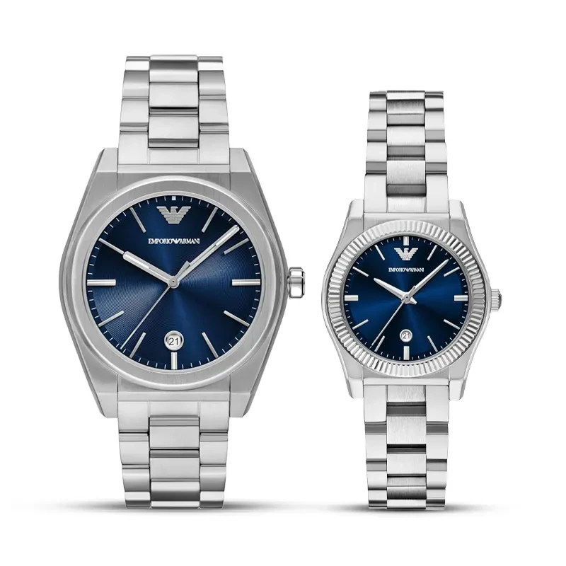 Emporio Armani Blue Dial Couple Watch | AR11620 | AR11717