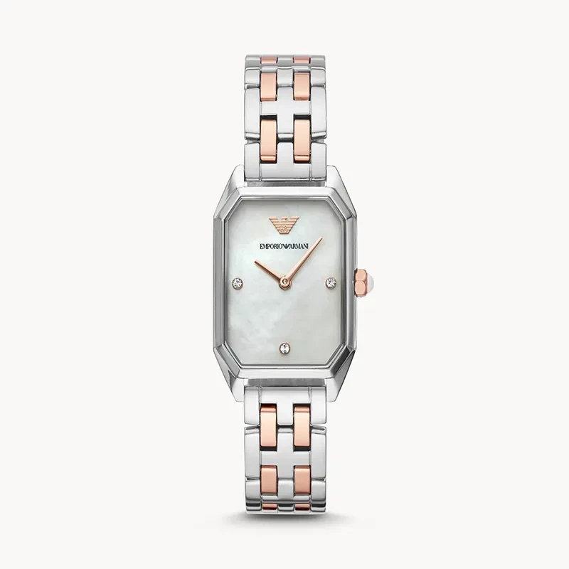 Emprio Armani Giola Crystal White MOP Dial Ladies Watch | AR11146