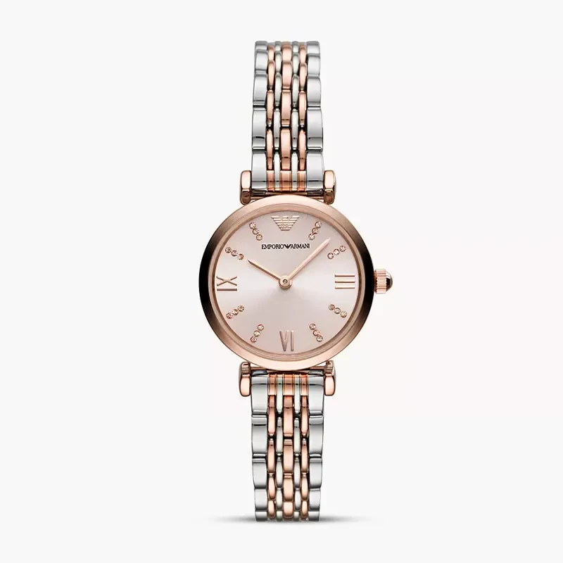 Emporio Armani Gianni T-Bar Two-tone Ladies Watch | AR11223