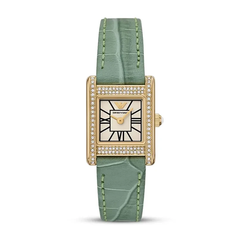 Emporio Armani Ganni Crystals Decorated Champagne Dial Ladies Watch | AR11661