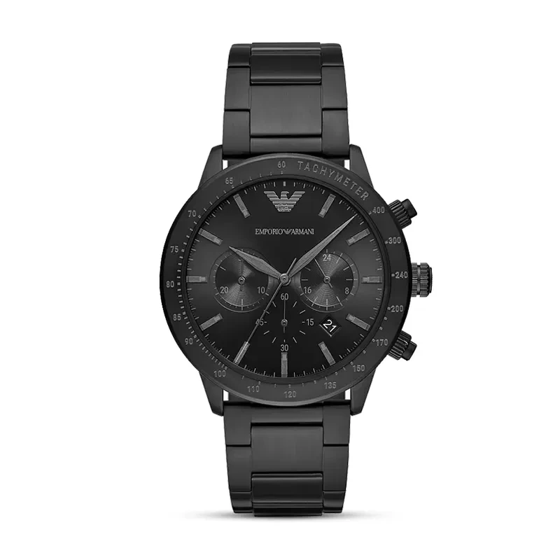 Emporio Armani Mario Chronograph Black Dial Men's Watch | AR11242