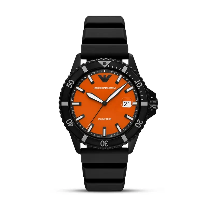 Emporio Armani Sea Explorer Orange Dial Men’s Watch | AR11684