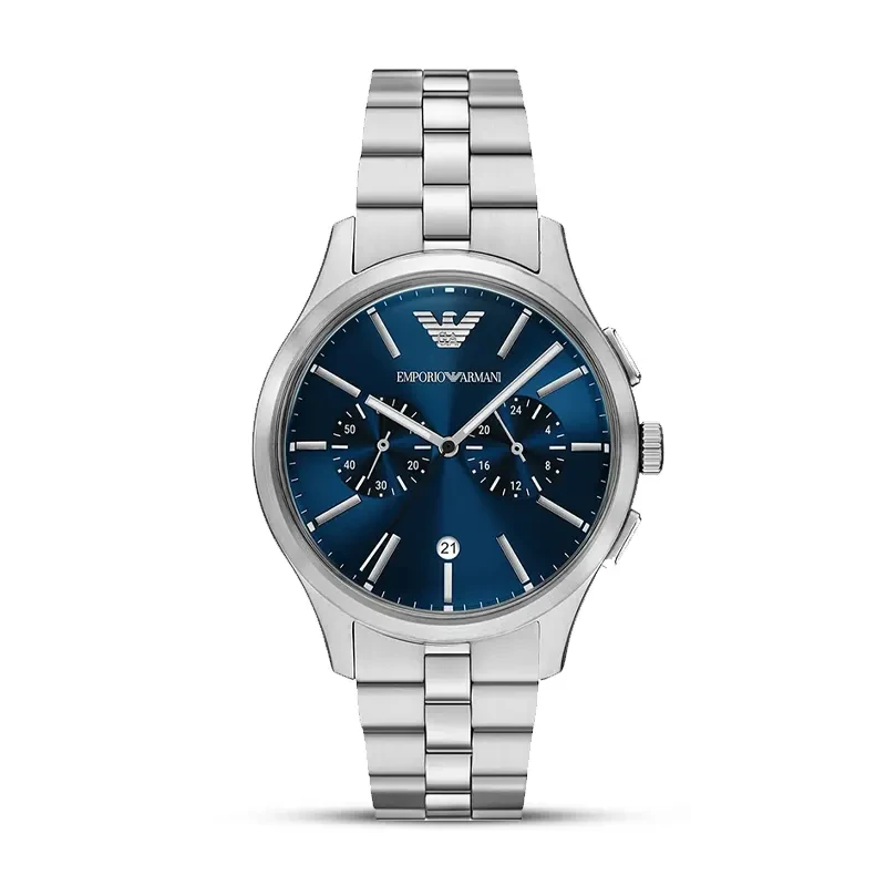Emporio Armani Dario Chronograph Blue Dial Men's Watch | AR11728
