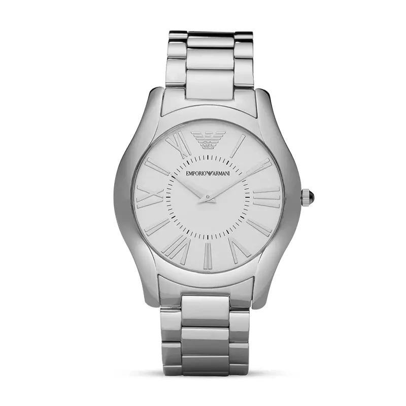 Emporio Armani Valente Slim Large Silver Dial Men's Watch | AR2055