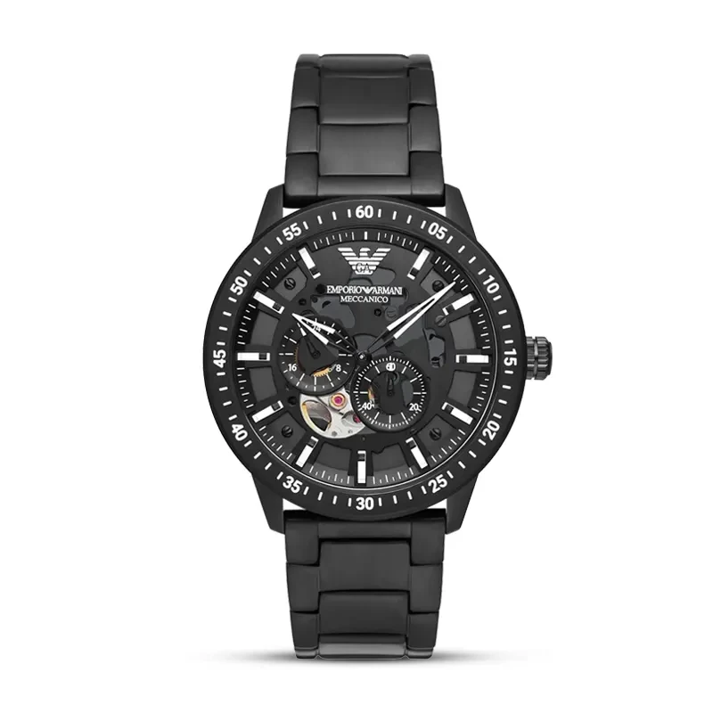 Emporio Armani Mario Automatic Black Dial Men's Watch | AR60054