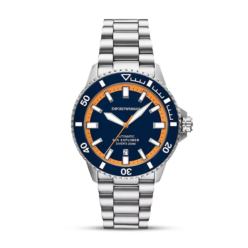 Emporio Armani Sea Explorer Automatic Blue Dial Men's Watch | AR60090