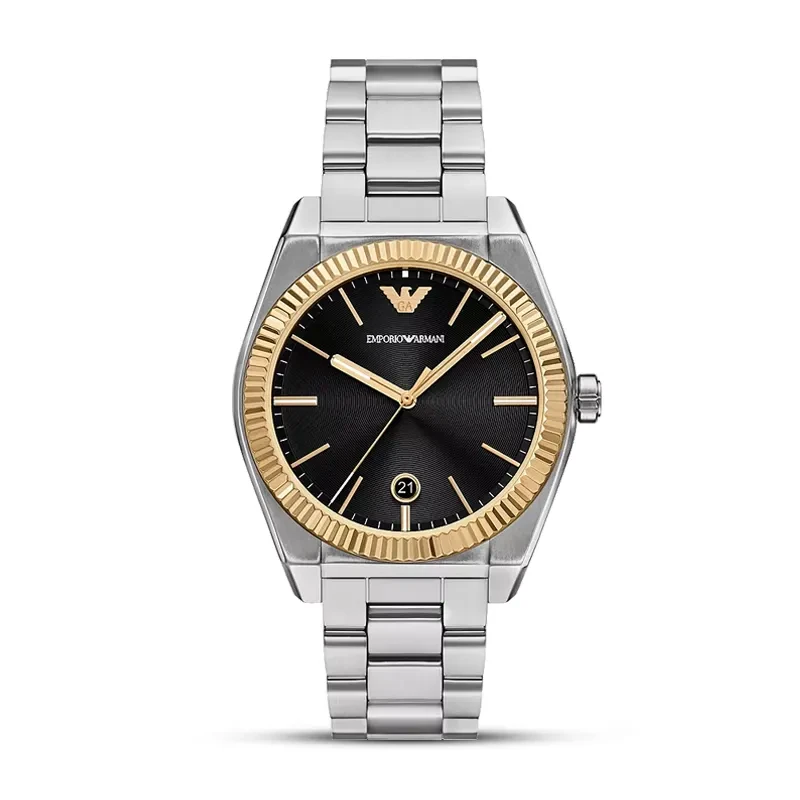 Emporio Armani Federico Black Dial Men's Watch | AR80077