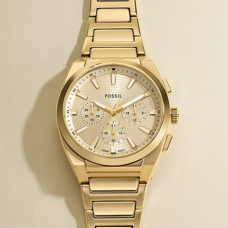 Fossil Everett Chronograph Champagne Dial Men’s Watch | FS6119