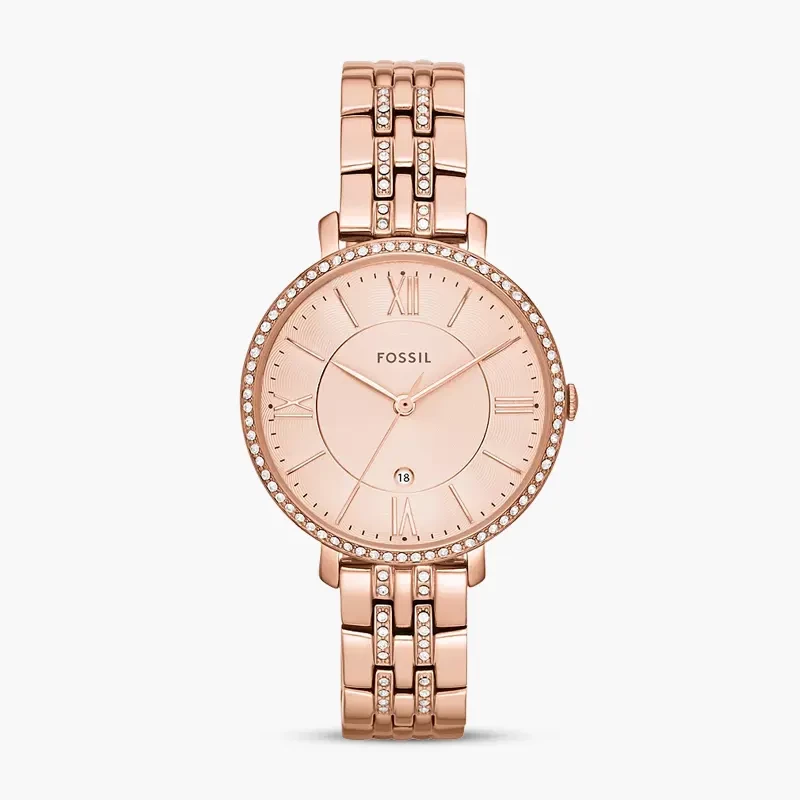 Fossil Jacqueline Rose Gold-tone Dial Ladies Watch | ES3546