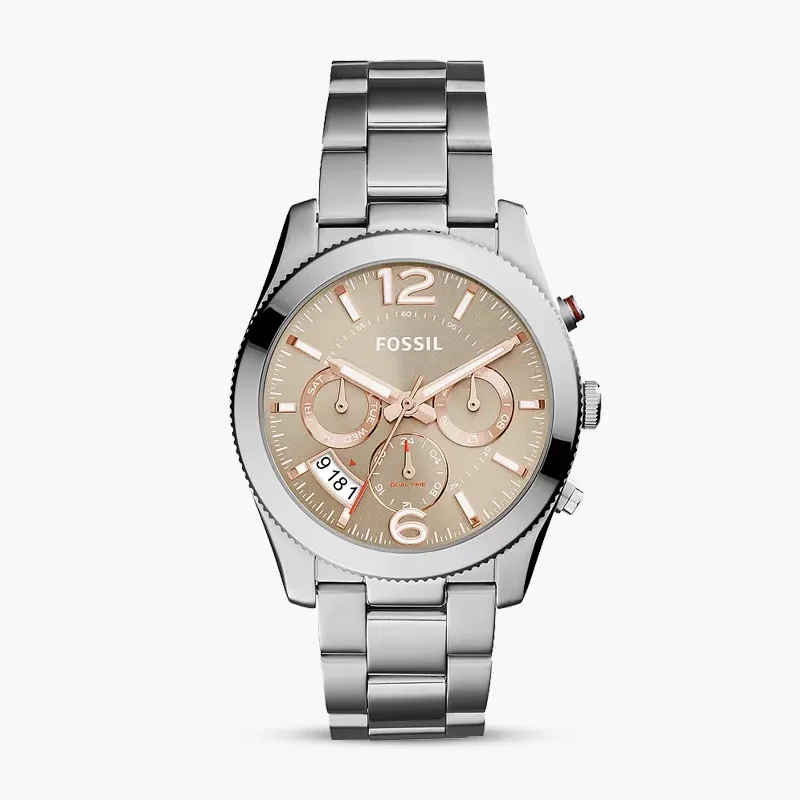 Fossil Perfect Boyfriend Taupe Dial Ladies Watch | ES4146