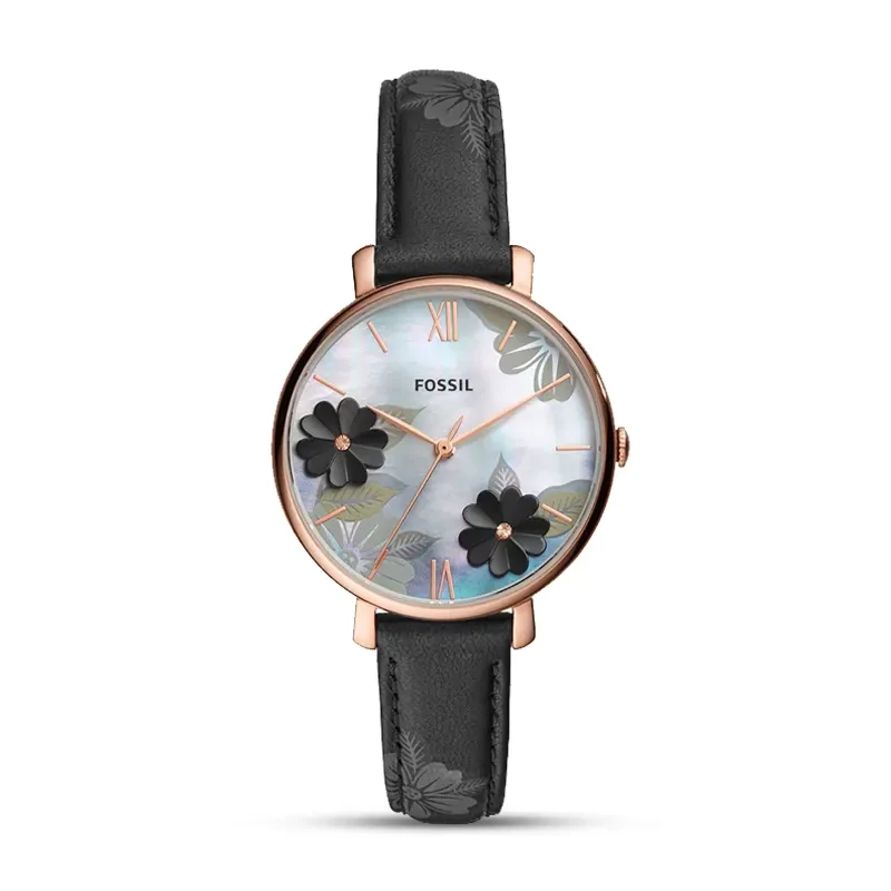 Fossil Jaqueline Floral Motif MOP Dial Ladies Watch | ES4535