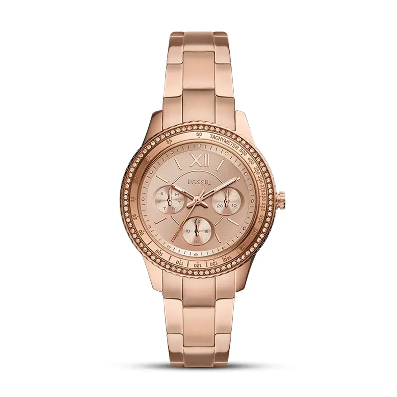 Fossil Stella Sport Multifunction Rose Gold-Tone Ladies Watch | ES5106