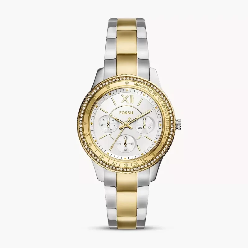 Fossil Stella Sport  Multifunction Two-Tone Ladies Watch | ES5107