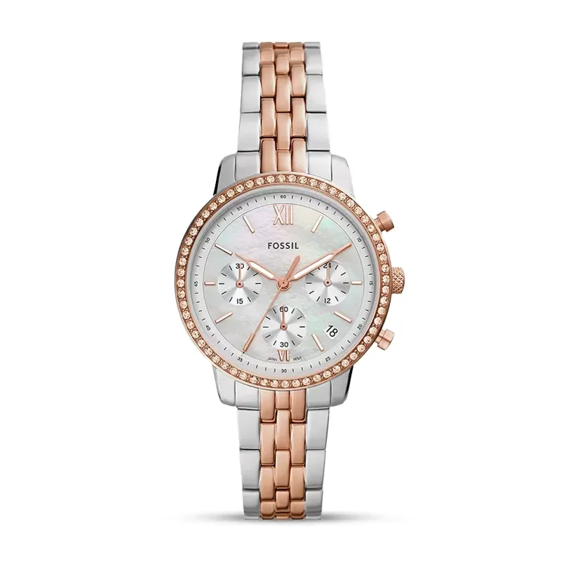 Fossil Neutra Chronograph Two-Tone Stainless Steel Ladies Watch | ES5279