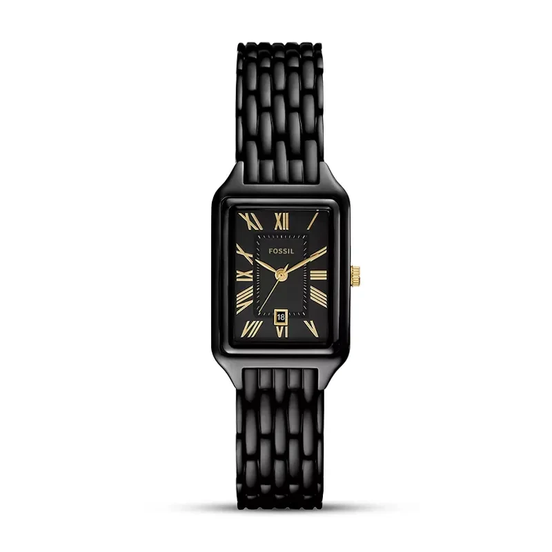 Fossil Raquel Three-Hand Date Black Dial Ladies Watch | ES5385
