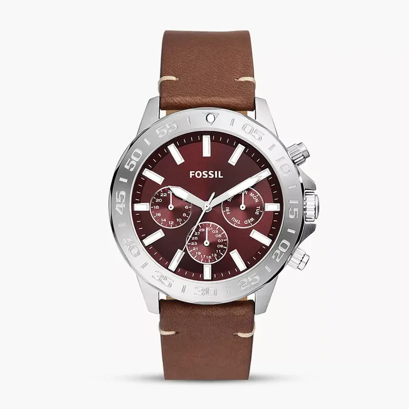 Fossil Bannon Multifunction Burgundy Dial Men’s Watch | BQ2806